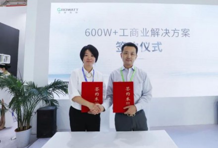天合光能與古瑞瓦特戰略簽約，600W+工商業解決方案引爆濟南展！