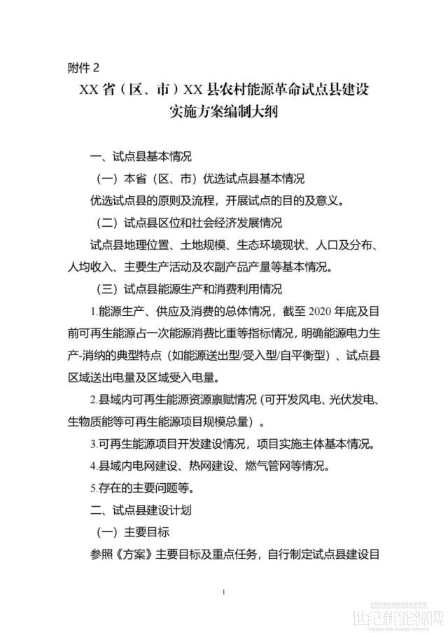加快風電、光伏建設！關于組織開展農村能源革命試點縣建設的通知