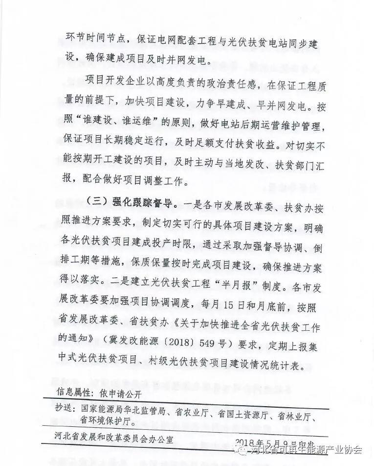 河北省下發(fā)2018年光伏扶貧工作專項推進方案 附各市相關指標
