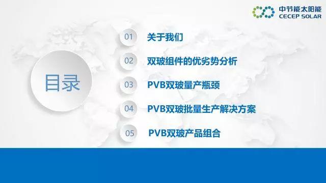 中節(jié)能：PVB雙玻組件及批量生產解決方案