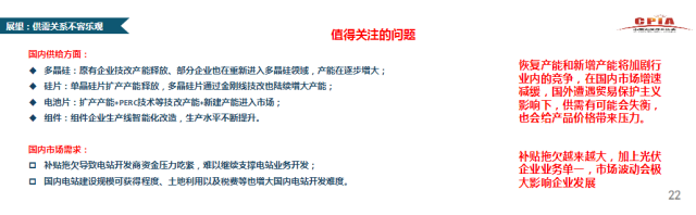 CPIA秘書長王勃華：我國光伏行業仍存在指標不足、競爭激烈、供需失衡等不確定因素