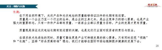 CPIA秘書長王勃華：我國光伏行業仍存在指標不足、競爭激烈、供需失衡等不確定因素