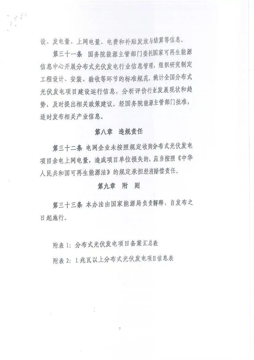 關于征求《分布式光伏發電項目管理暫行辦法》修訂意見的函