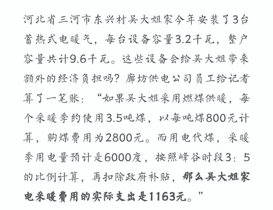 【重磅】“煤改氣”燒不起？裝光伏+電取暖才是正解！