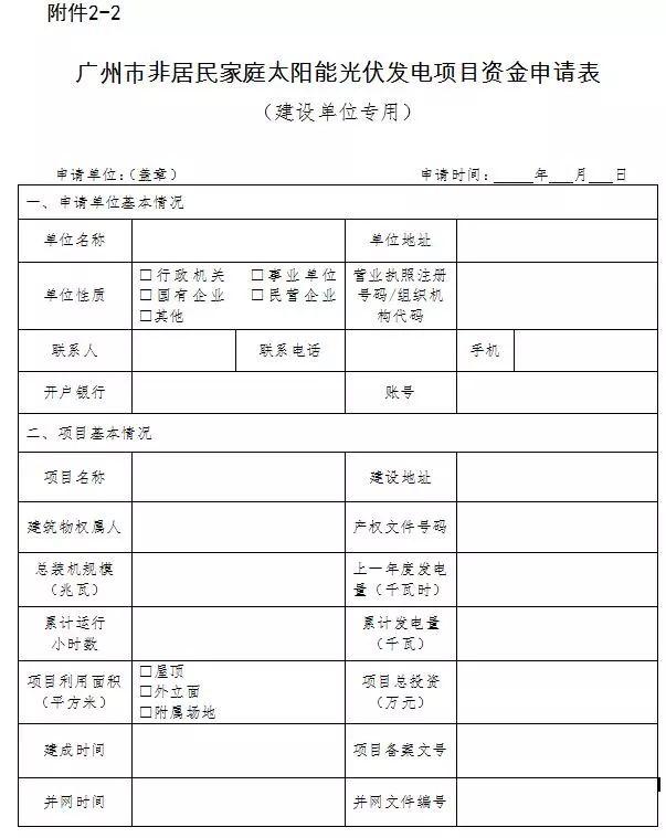 廣州地方光伏補貼（0.15元/度）2018年第一批開始申報