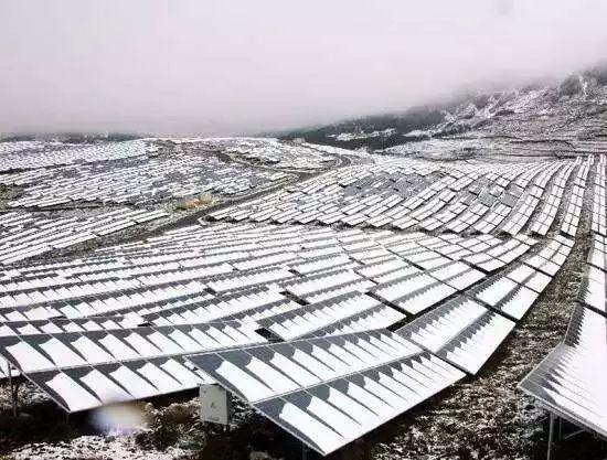 這種不合格的光伏電站別裝了，下大雪全倒塌了