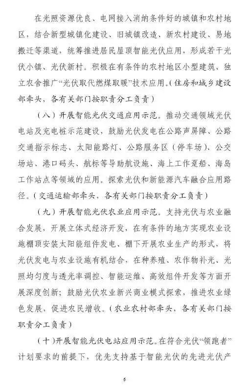 剛剛！六部委印發(fā)《智能光伏行動計劃》光伏將迎來大發(fā)展