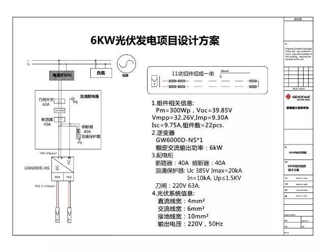 6kW戶用光伏系統典型設計全過程